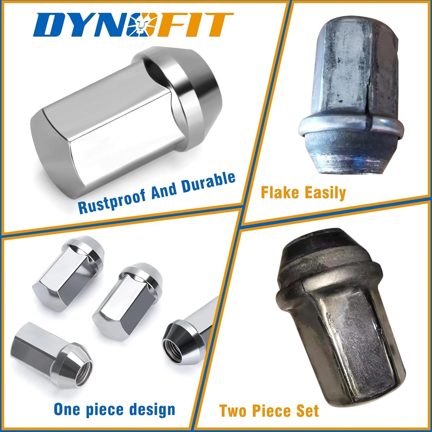 Dynofit M14x1.5 OE Wheel Lug Nuts for Chevy GMC