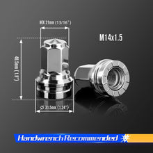 Dynofit M14×1.5 OEM Lug Nuts for 2017-2022 Ford F250 F350 Size