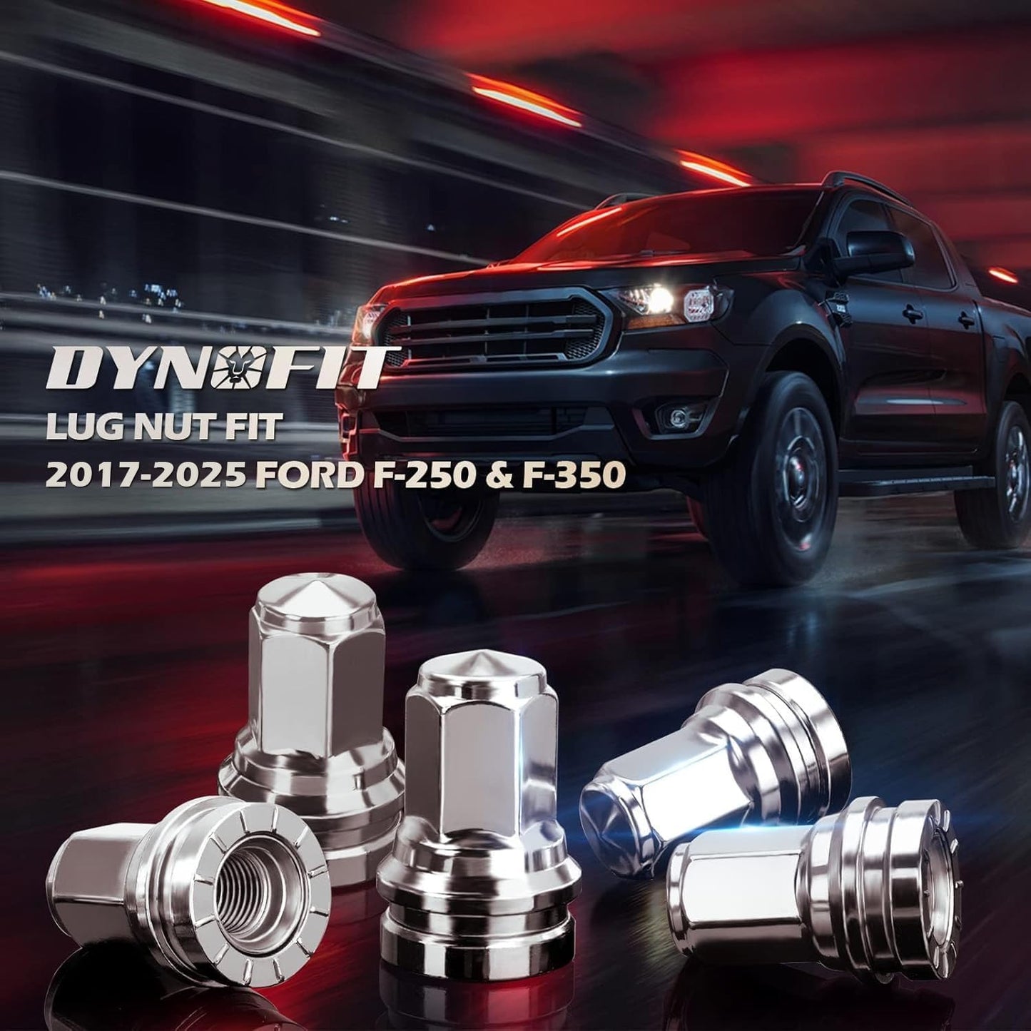 Dynofit M14×1.5 OEM Lug Nuts for 2017-2022 Ford F250 F350