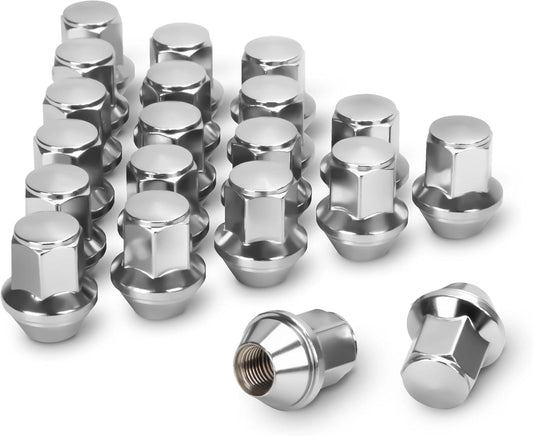 Dynofit M14x1.5 Chrome Lug Nuts for 2015-2023 Ford Mustang Edge