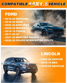 Dynofit M14x1.5 Chrome Lug Nuts for Ford and Lincoln