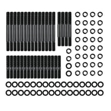 Dynofit Chevy Small Block SBC 265-400 Head Stud Kit, 8740 Chromoly, 12-Point Nuts and Washers