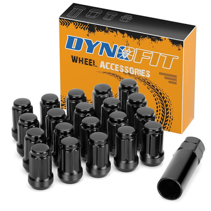 20 Pcs M12x1.5 Wheel Lug Nuts | 60° Conical Seat with 1 Socket Key