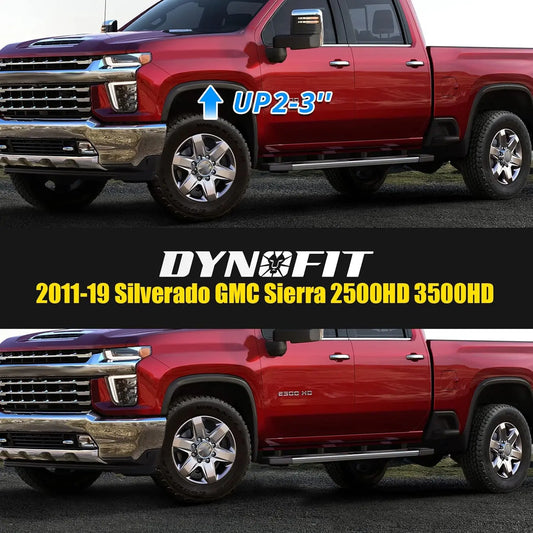 Dynofit 1-3" Torsion Keys with Shock Extenders for 2011-2019 Chevy Silverado GMC Sierra 2500/3500HD Fitment