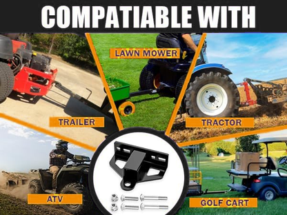 Dynofit 1-1/4-Inch Receiver Hitch for Lawn Mowers & Garden Tractors