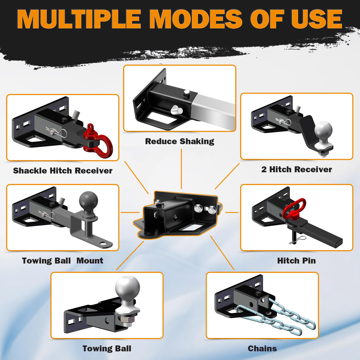 Dynofit 2-Inch Receiver Hitch for Lawn Mowers & Garden Tractors