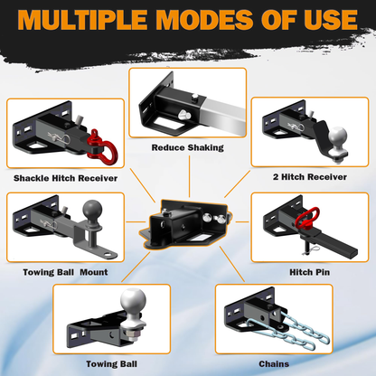 Dynofit 2-Inch Receiver Hitch for Lawn Mowers & Garden Tractors